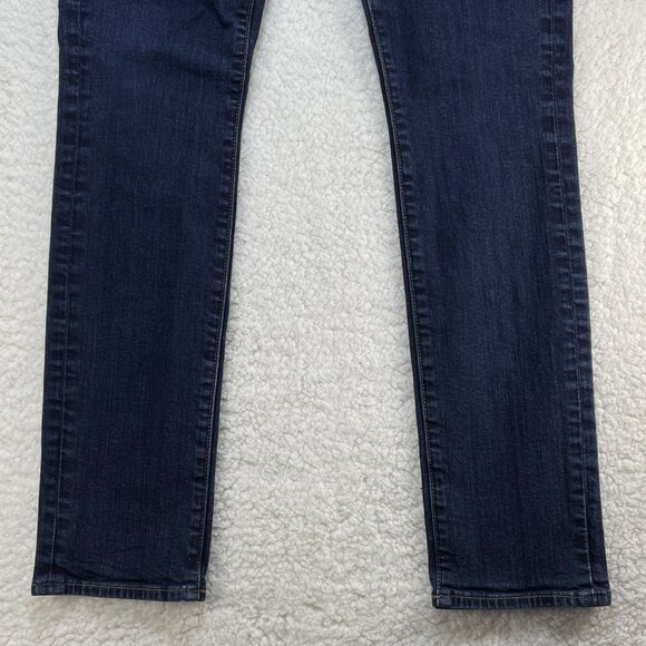 J Crew Jeans Mens Sz 32 Blue Flex Stretch Mid Rise Skinny Leg Dark Wash 31x29 - Picture 3 of 14
